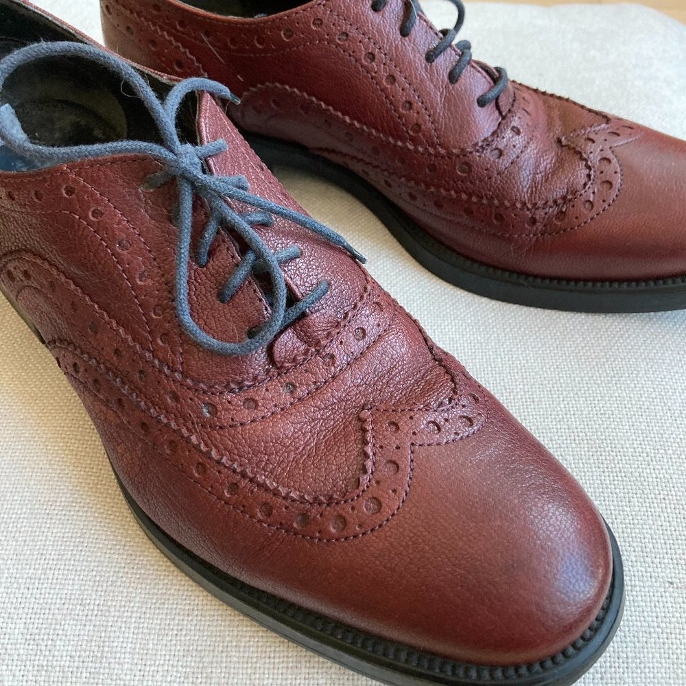BOEMOS Wing tip Derby Oxford Shoes Size 7 / EU 38